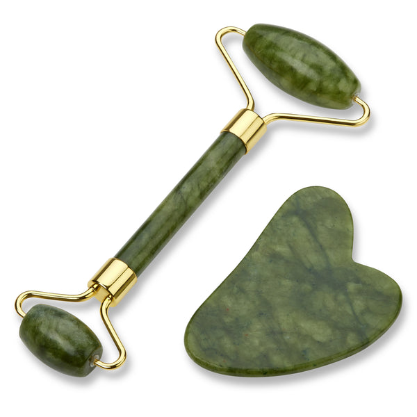 bioClarity Jade Roller and Gua Sha Set